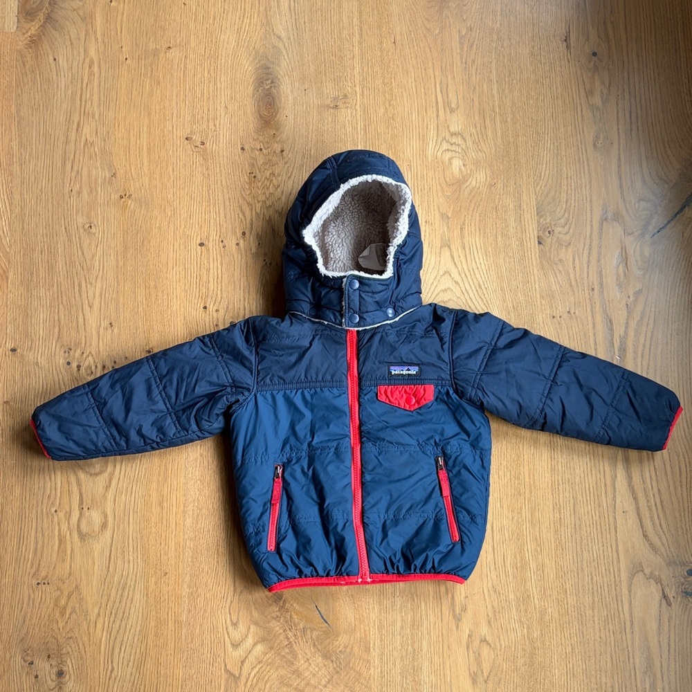 Patagonia Toddler Sherpa-Lined Reversible Puffer
